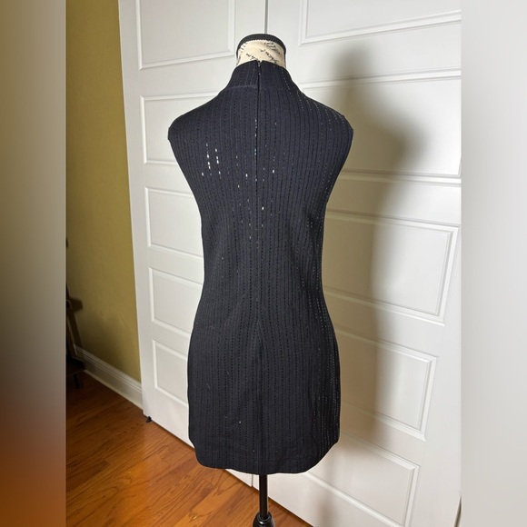 St John Evening Santana Knit Black Beaded Dress 4 - Picture 3 of 5